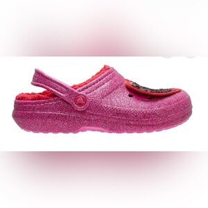 CROCS Glittery Pink Kids Slippers